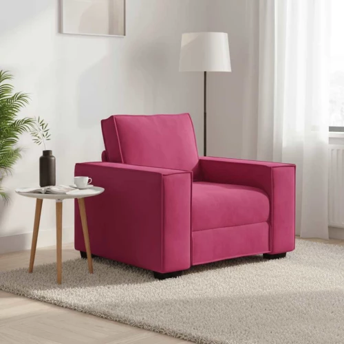 vidaXL Πολυθρόνα-Καναπέ-Μπορντό Βελούδινη 100 x 78 x 84 εκ.