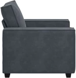vidaXL Πολυθρόνα Σκούρο Γκρι Βελούδινη 100 x 78 x 84 εκ.