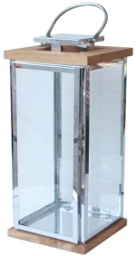 Φανάρι 00.07.77023 22x22x50,2cm Nickel Ατσάλι,Ξύλο