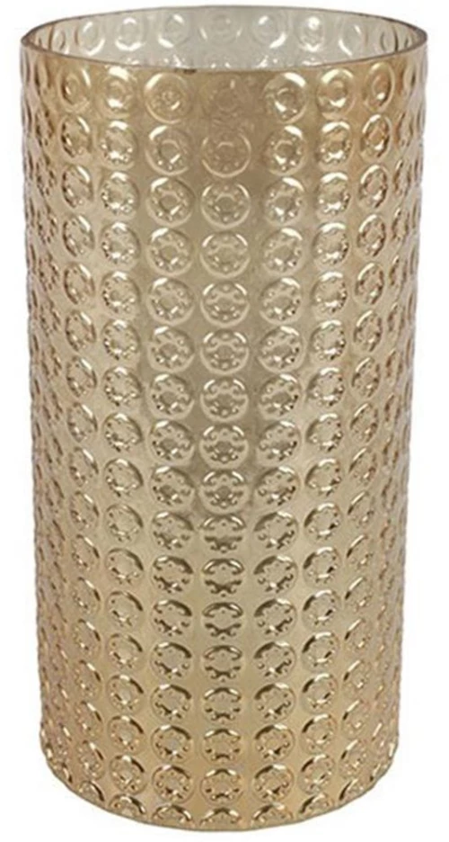 Κηροπήγιο 013.788373 15x30cm Gold Γυαλί
