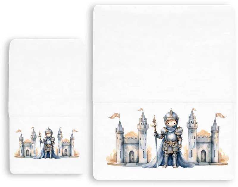 Σετ παιδικές πετσέτες Knight 100% βαμβάκι πεννιε 480gsm