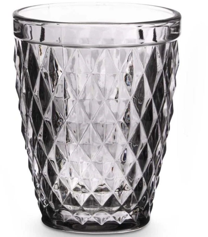 Ποτήρι Νερού Diamond 029.37965 8x10cm 250ml Smoke Γυαλί