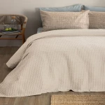 Κουβέρτα Marcie Ecru Palamaiki Μονή 170x240cm 100% Βαμβάκι