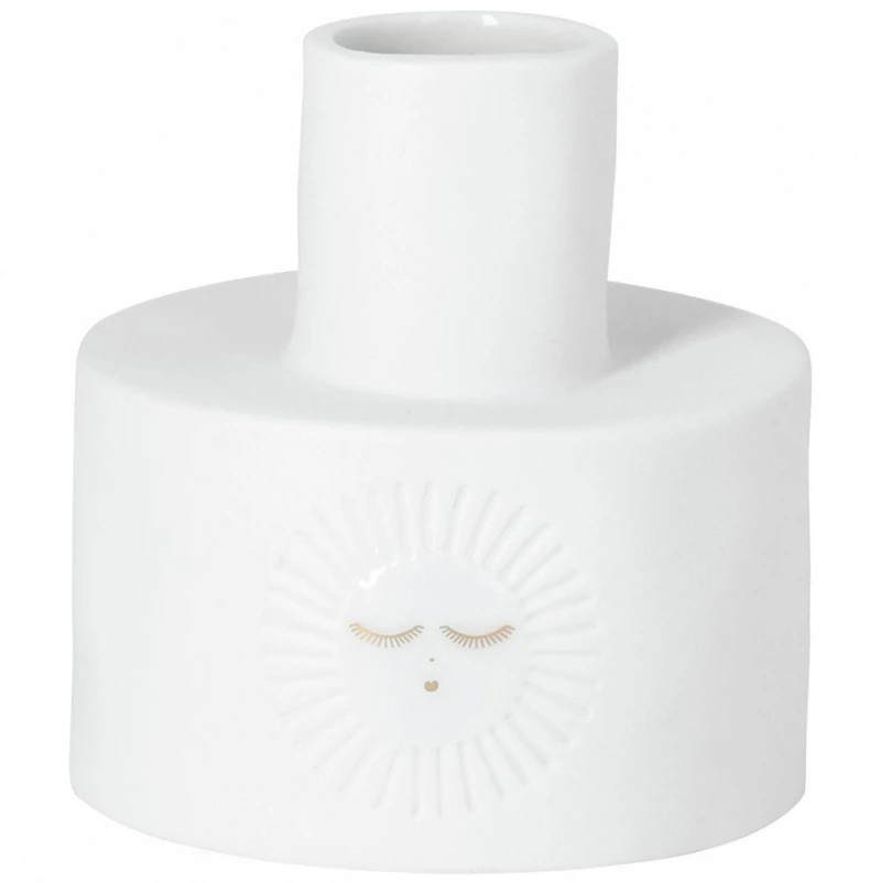 Βάζο Mini Dessau RD0051737 Φ6,3x6,5cm White Trevoly Πορσελάνη