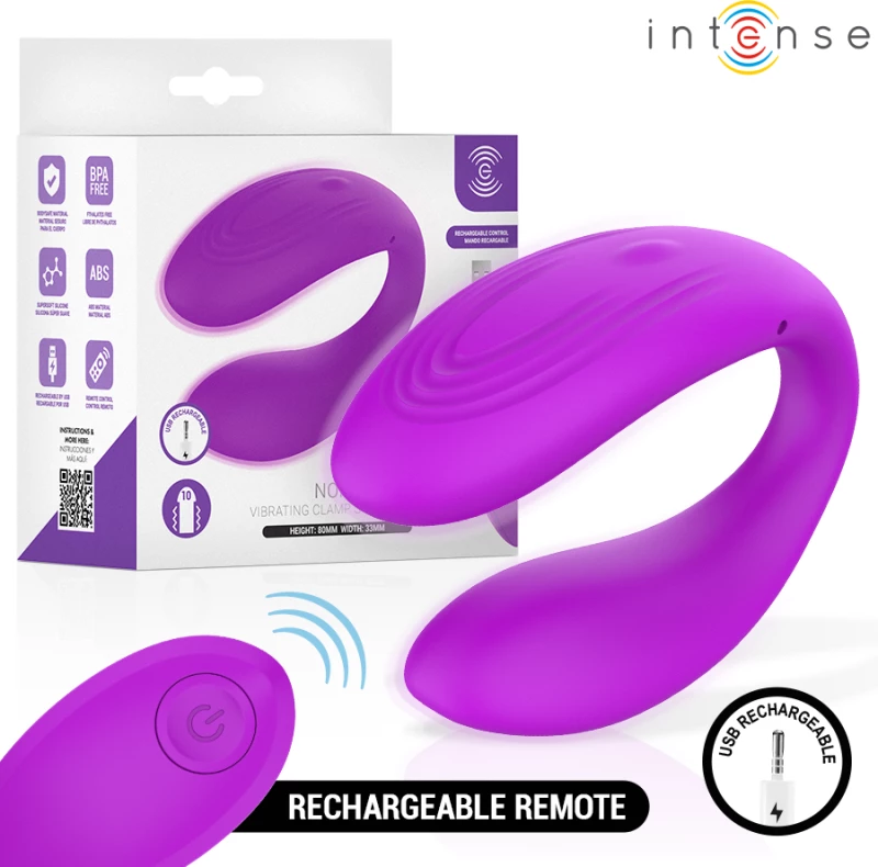 INTENSE - NORA VIBRATING CLAMP STIMULATOR PURPLE