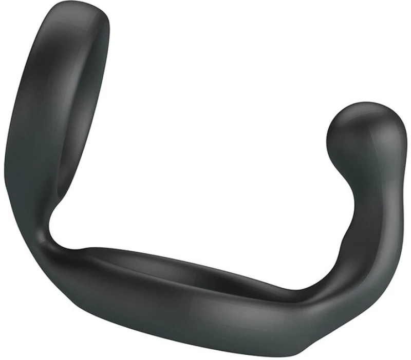 CRAZY BULL - FLORIAN DOUBLE COCK AND BALL RING BLACK