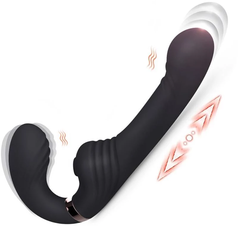NALONE - ALLOW DUAL VIBE WITH ROTATION AND THRUSTING BLACK