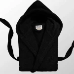 Μπουρνούζι Με Κουκούλα Black - Large