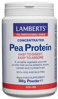 LAMBERTS Pea Protein, Συμπλήρωμα Διατροφής με Πρωτεΐνη Αρακά -360g