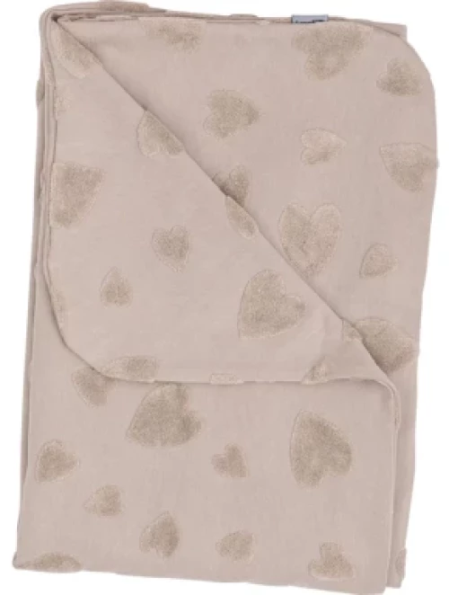 Bubaba Κουβέρτα Beige Hearts 87295