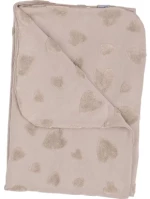 Bubaba Κουβέρτα Beige Hearts 87295