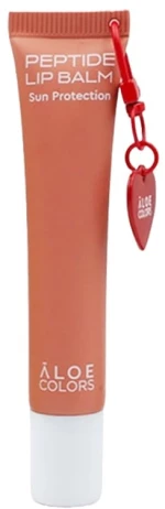 ALOE COLORS Peptide Lip Balm Αντηλιακό Βάλσαμο Χειλιών Vanilla Cake 15ml