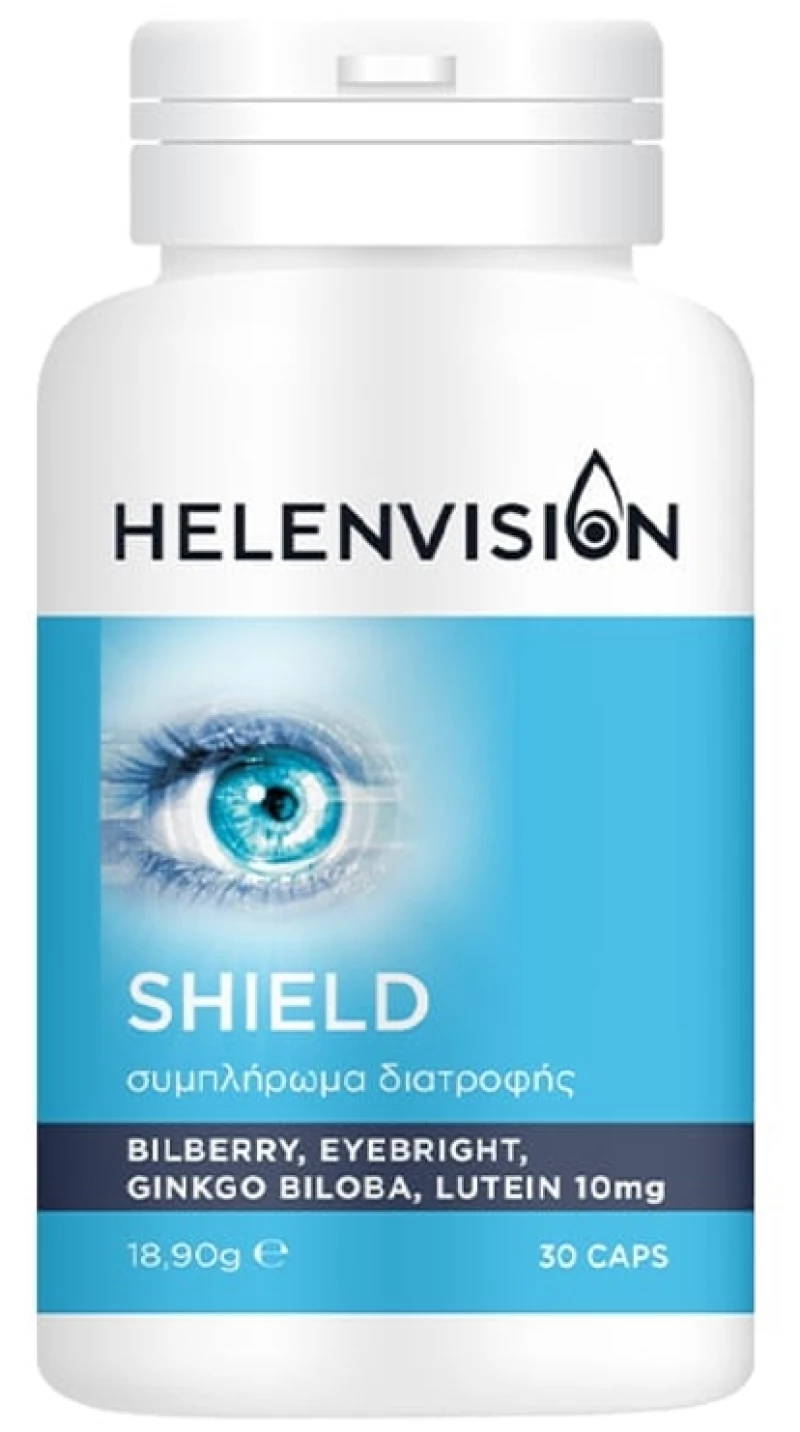 HELENVISION Shield Συμπλήρωμα Διατροφής για την Υγεία των Ματιών 30 Vegetable Capsules