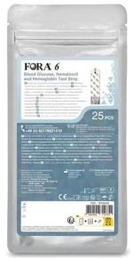 FORA 6 Blood Glucose Ταινίες Μέτρησης Γλυκόζης 25 Τεμάχια