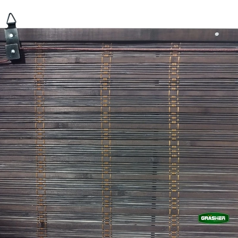 Grasher Στόρι Σκίασης Μπαμπού Σκούρο Καφέ 1,20x1,80m BR6112