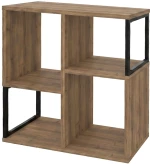Βιβλιοθήκη Bolton Megapap χρώμα ανοιχτό καρυδί 62x22x62εκ.