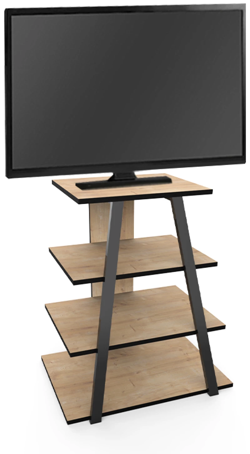 Έπιπλο τηλεόρασης Lyno Megapap χρώμα sapphire oak 70,4x54x80εκ.