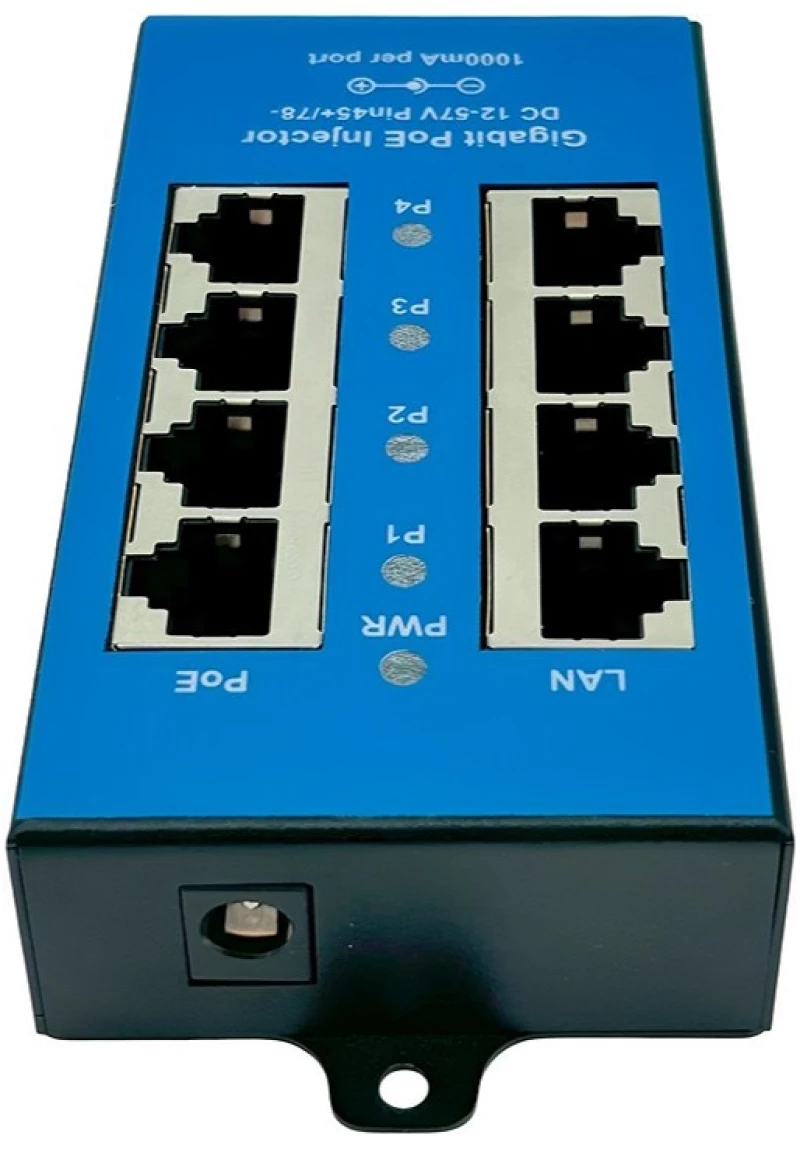 Conexpro POE-PAN4-GBM, Passive Gigabit PoE injector, 4 ports