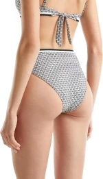 Benetton Monogram set bikini γυναικείο ασπρόμαυρο lurex 3OYR5R03O-61P