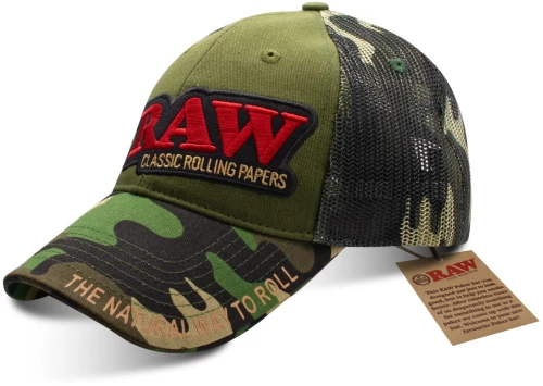 Raw Trucker Hat Camo