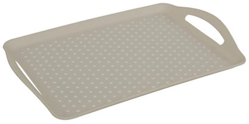 Δίσκος κουζίνας PP αντιολ/κος μπεζ 45x32cm