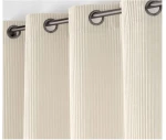 Κουρτίνα embossed velvet εκρού 140x260cm