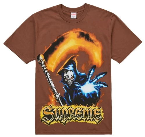 Supreme Grim Reaper Tee Brown