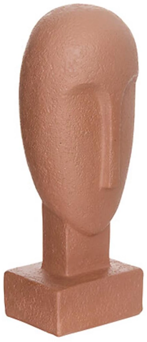 Διακοσμητικό φιγούρα κεφάλι ανθρ.terracotta 9x8x24,5cm