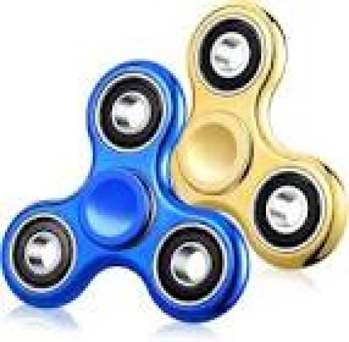 Fidget Spinner για Στρες, 1.5 Λεπτά Περιστροφή, Μεταλλικά Ρουλεμάν 608 + ABS (Μαύρο)
