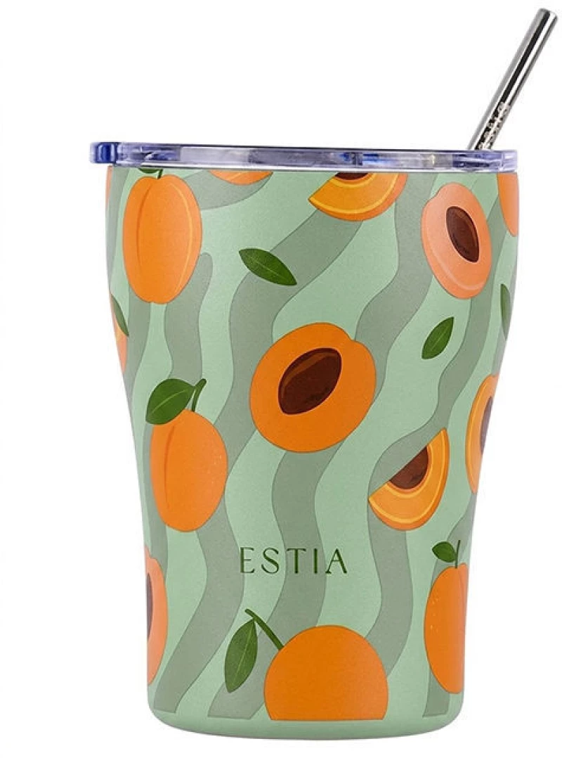 ESTIA ΘΕΡΜΟΣ COFFEE MUG SAVE THE AEGEAN 350ml PEACH GARDEN
