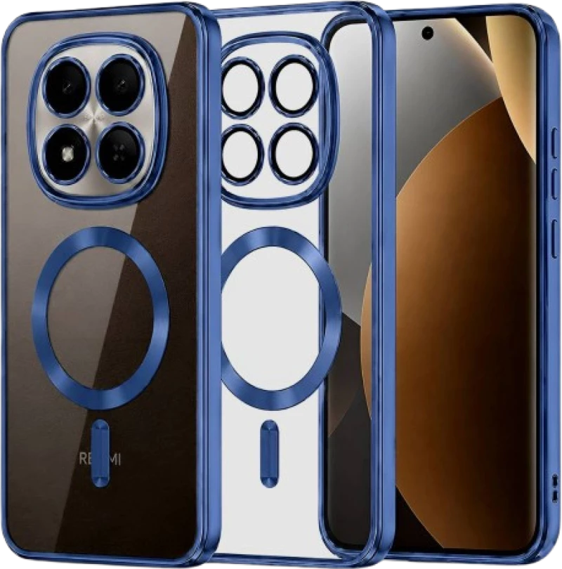 Θήκη Xiaomi Redmi Note 15 Pro Plus / Poco M8 Pro Techsuit Luxury Crystal Διάφανη Σιλικόνης με MagSafe - Deep Blue (5949419368248)