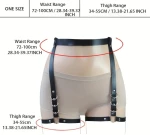Ζαρτιέρα Harness Ρυθμιζόμενη Sira Μαύρη