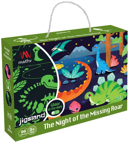 GLOW IN THE DARK ΠΑΖΛ 96 τεμ. THE NIGHT OF THE MISSING ROAR (#JS-025)