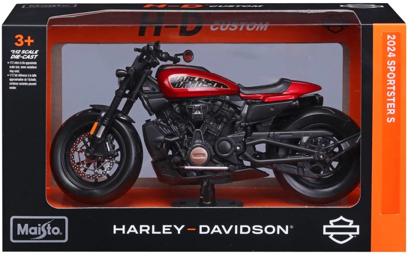MAISTO  1:12 H-D MOTORCYCLES 2024 SPORTSTER S RED (#48/32346)