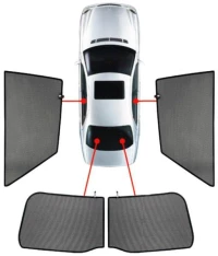 CarShades - ΚΟΥΡΤΙΝΑΚΙΑ  CAR SHADES ΓΙΑ FIAT PUNTO 3D 99-09 - 4 ΤΕΜ. (PVC.FIA-PUNT-3-B)