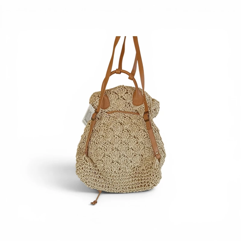 Backpack πλεκτή τσάντα beige