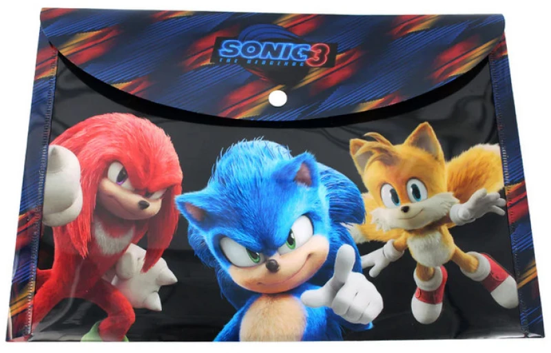 Φάκελος Κουμπί Α4 Gim Sonic 3 the Hedgehog 334-86580