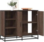 vidaXL Sideboard καφέ δρυς 92x35x76 cm Ξύλινο μηχανουργικό ξύλο