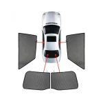 CarShades - ΚΟΥΡΤΙΝΑΚΙΑ  CAR SHADES ΓΙΑ FORD RANGER 4D 2023+ - 4 ΤΕΜ. (PVC.FOR-RANG-4-E)