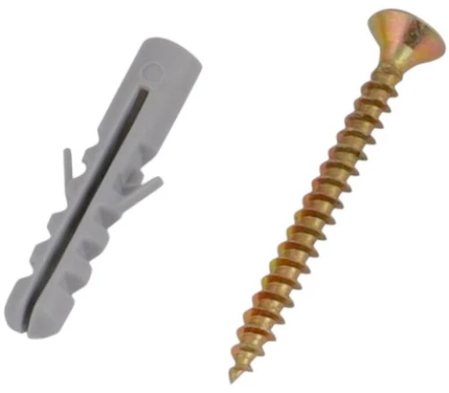Βίδες με βύσματα - 4*40mm - E80 - Σετ 12 πακέτα των 20 ζευγαριών - 200560