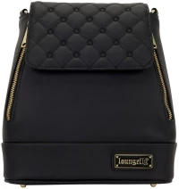 Loungefly: Black pin Trader Convertible Mini Backpack & Crossbody bag (Lfbk0218)