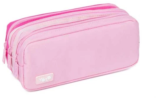 YOLO Τριπλή Κασετίνα  Light Pink