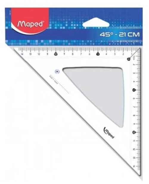 Γεωμετρικό Τρίγωνο Maped Cristal 21cm - 45°