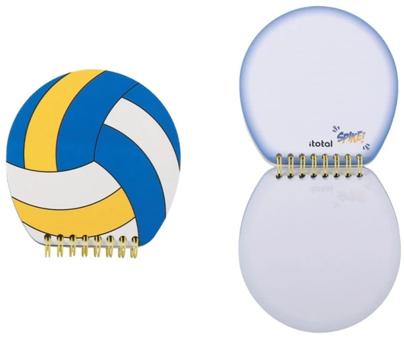 itotal Μπλοκάκι Σπιράλ 80φ. Sport 12x12cm Volley