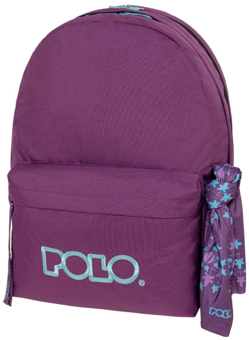 Polo Σακίδιο Original Double Scarf Μελιτζανί Τυρκουάζ 901235-4859