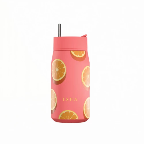 Estia Θερμος Lens Save the Aegean 360ml Orange pop