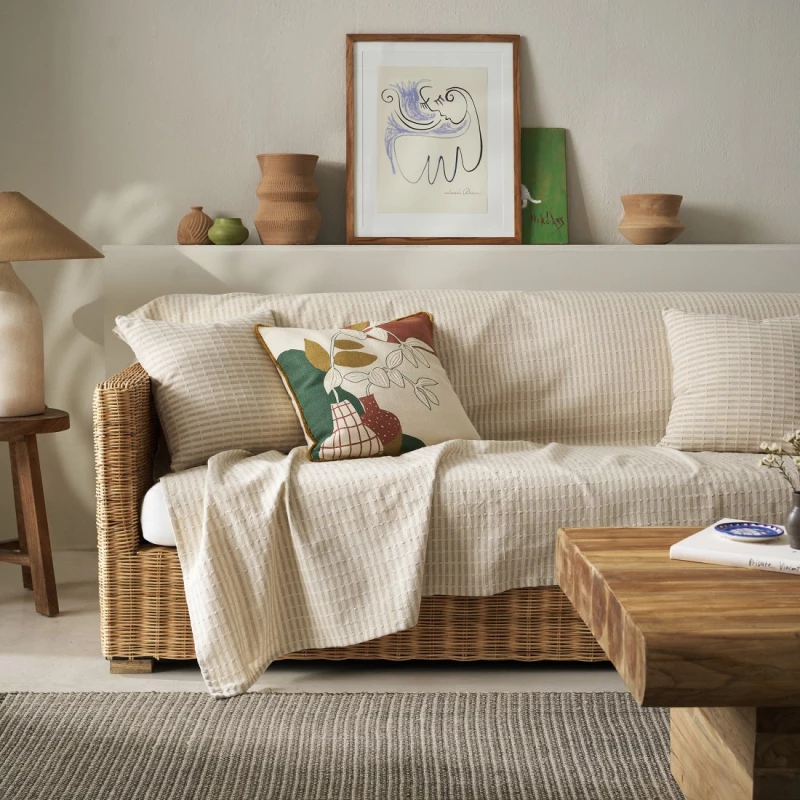 Ριχτάρι Διθέσιου Gofis Home Elysia Hemp Beige 20-07-531-2/06 180x250