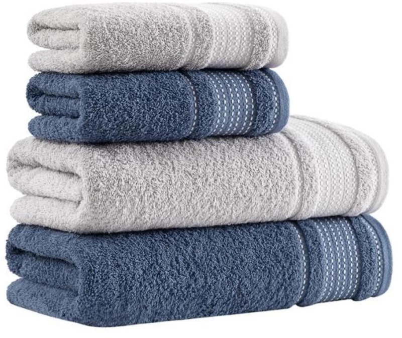 Stewehome Σετ πετσέτες μπάνιου από βαμβάκι 4 τεμαχίων 70x140 cm