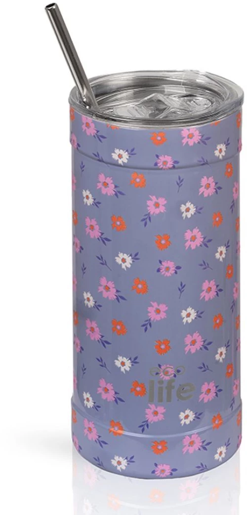 Ποτήρι Θερμός Ecolife - Flower Bloom Coffee Thermos 500ml
