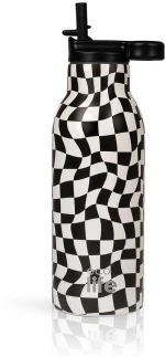 Ανοξείδωτο Παγούρι Θερμός με Καλαμάκι Ecolife 550ml - Black & White